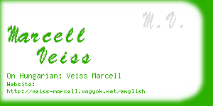 marcell veiss business card